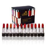 SHANY Slick & Shine Lipstick Set - Set of 12 Famouse Colors